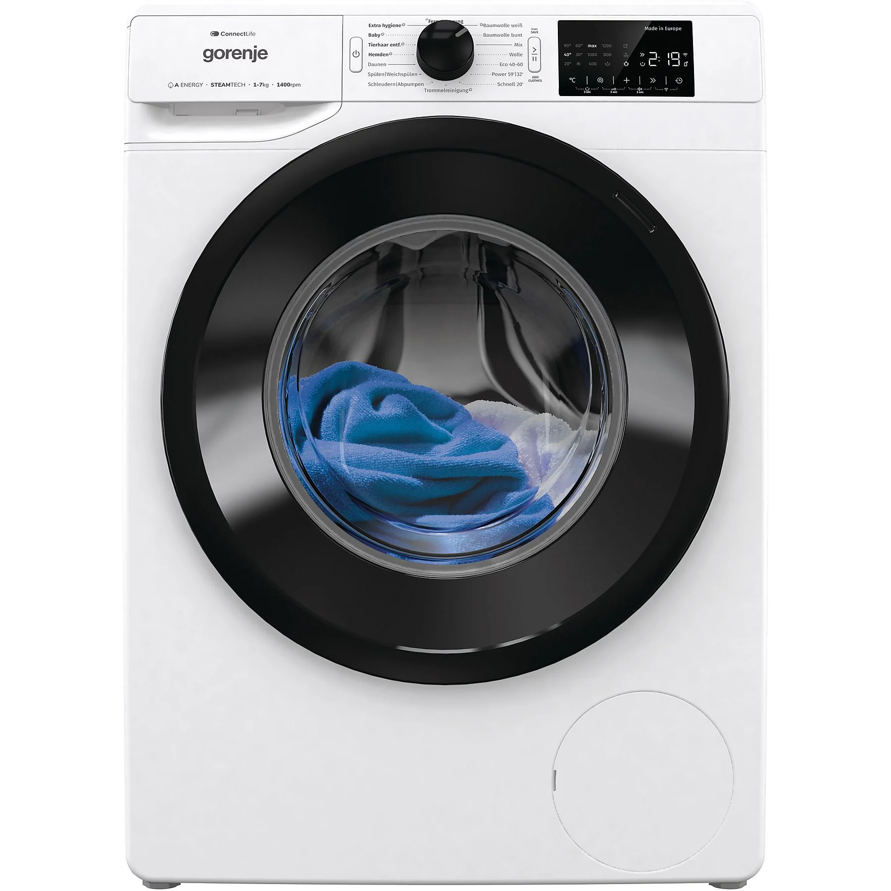Lavatrice GORENJE WPNEI 74SA1TS (7 kg, 1400 giri/min, A) - immagine 4